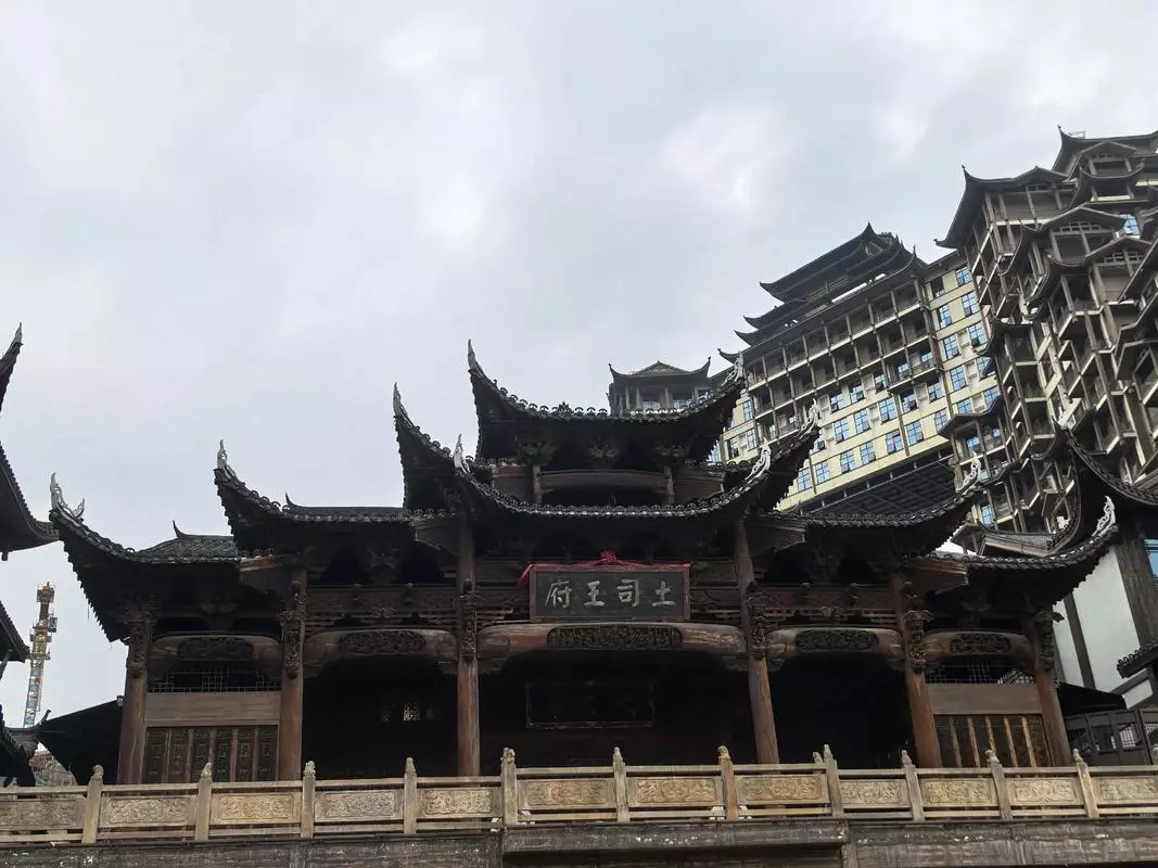 72 Wonder Tower Zhangjiajie daytime traditional architecture and cultural building facade