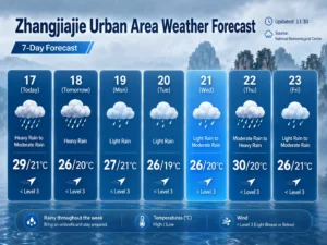 Weather for Zhangjiajie: Latest Rain Forecast and Travel Tips for Muslim Travelers