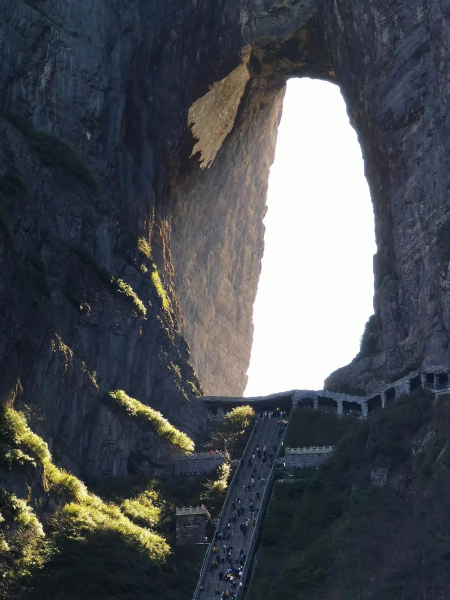 zhangjiajie itinerary Tianmen Mountain cave and stair route for day 3 of a Muslim-friendly trip