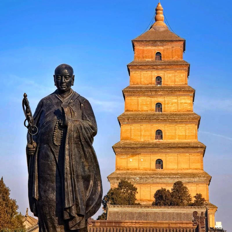 Big Wild Goose Pagoda at Da Ci'en Temple in Xi'an