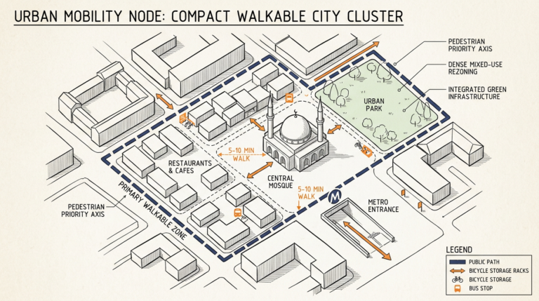 Central Qingyang cluster as the walkable meal and prayer base in a Chengdu itinerary for Muslim families