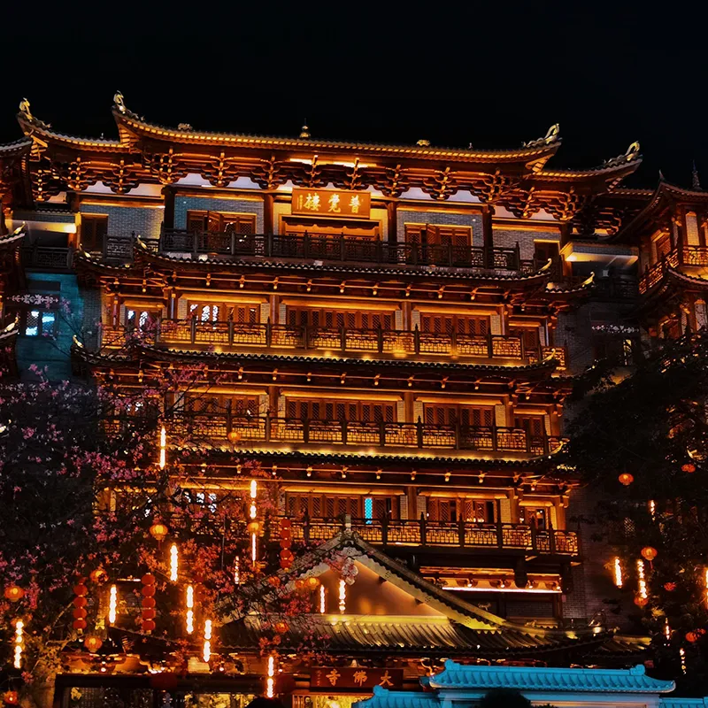 Dafo Temple halls near Beijing Road in old-town Guangzhou