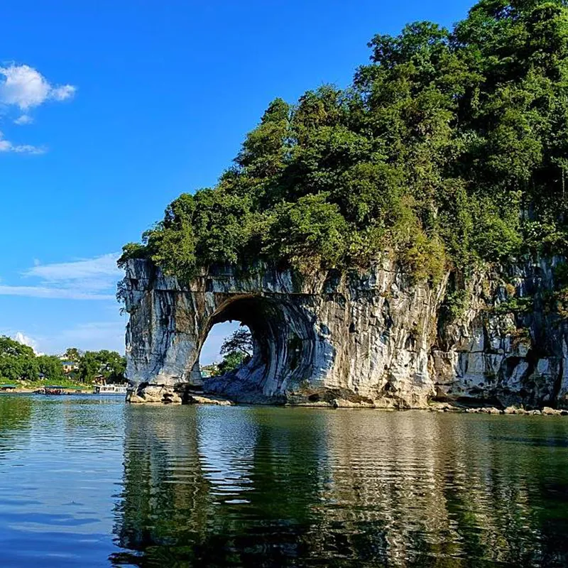 Elephant Trunk Hill arching over the Li River in central Guilin