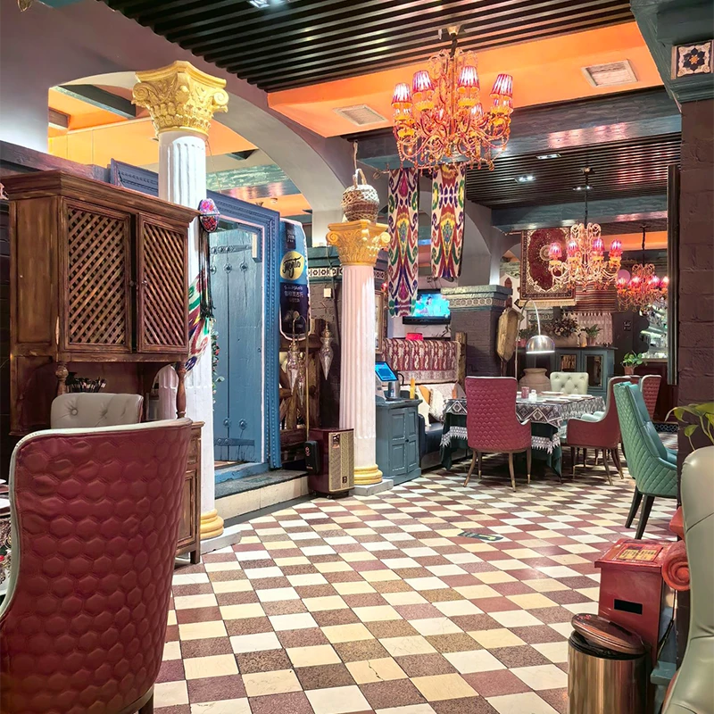 Helbage halal restaurant on Sheman Road, Kashgar