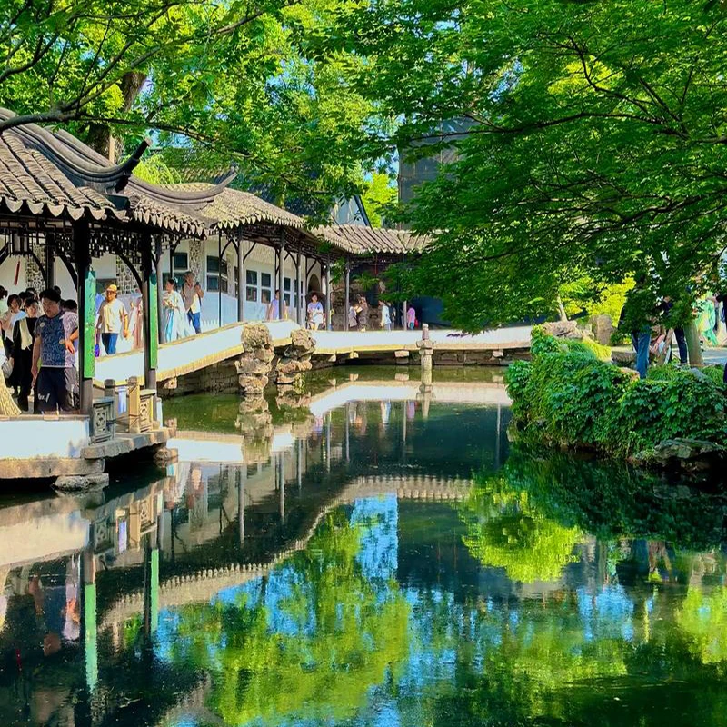 Ponds, pavilions and rockeries at the Humble Administrator's Garden, Suzhou