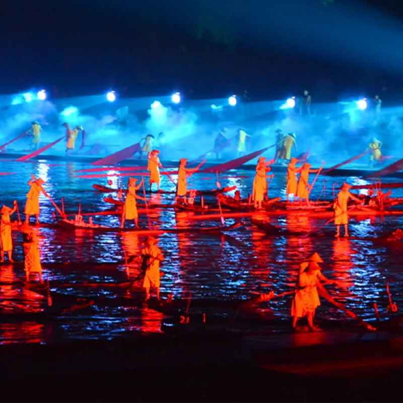 Impression Liu Sanjie outdoor night show on the Li River in Yangshuo