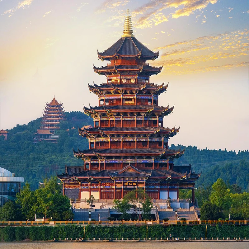 Leifeng Pagoda overlooking West Lake in Hangzhou