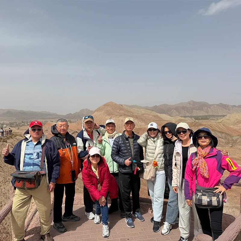 Muslim travelers on a HalalChinaTrips group tour in the Kashgar region