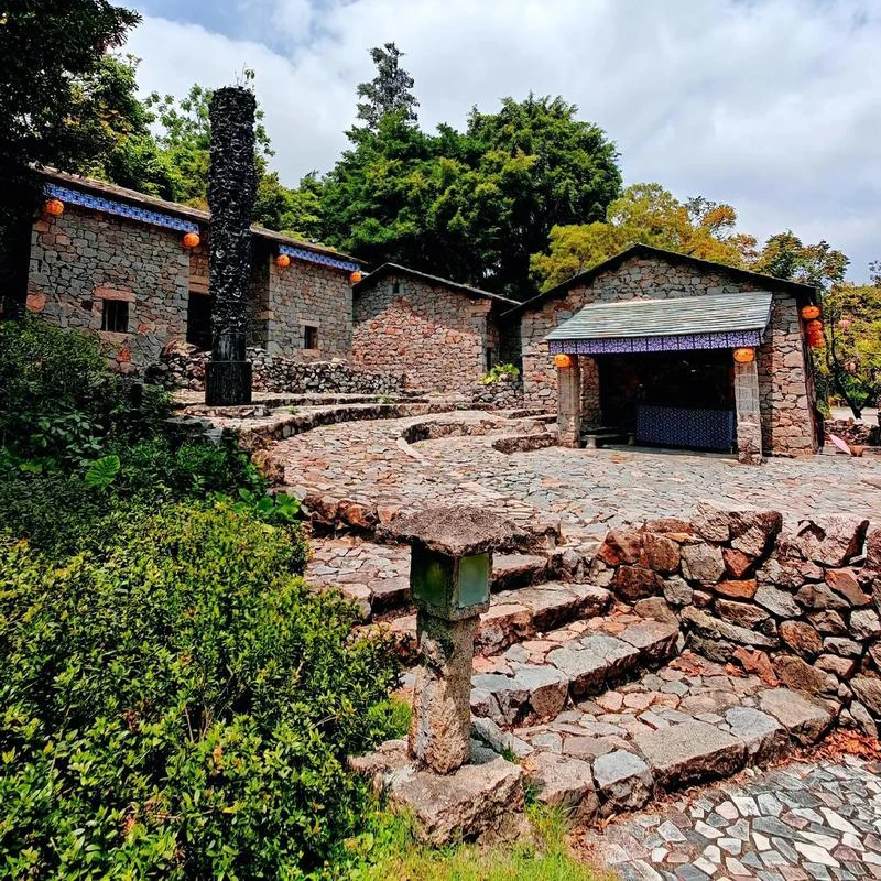 Traditional pavilions and miniature landscapes at Splendid China Folk Village, Shenzhen