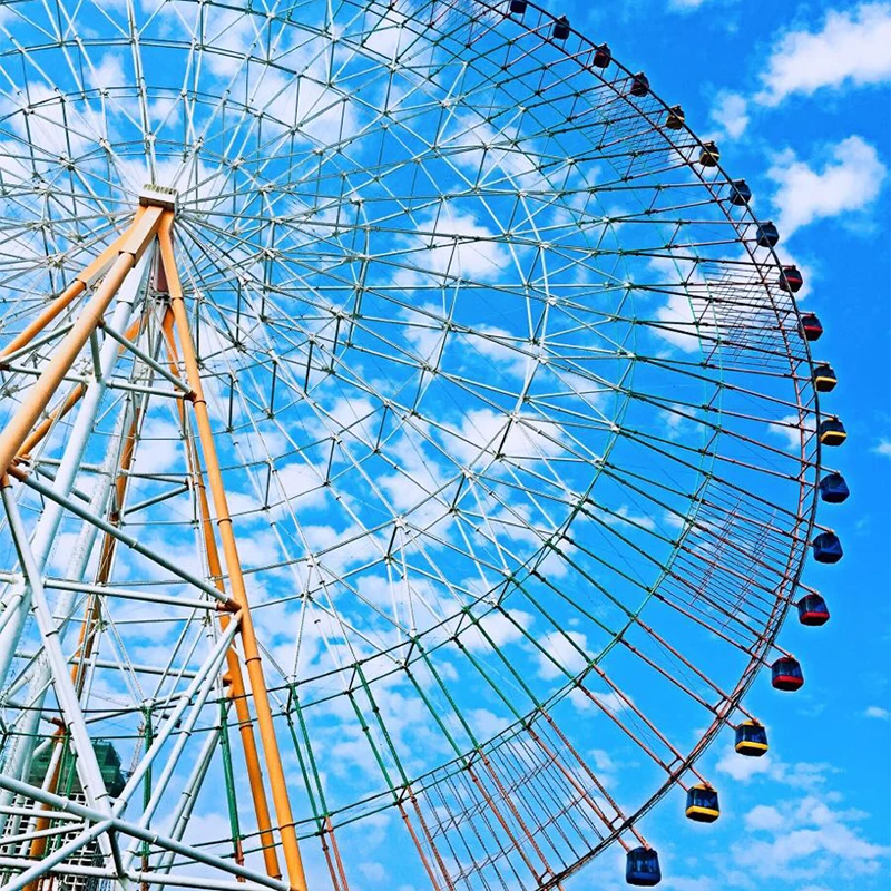 Star of Nanchang Ferris wheel by the Gan River at night