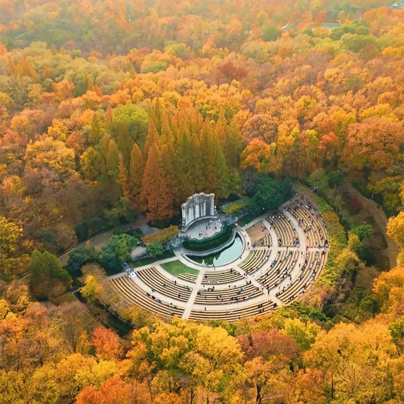 Dr. Sun Yat-sen's Mausoleum on Purple Mountain in Nanjing