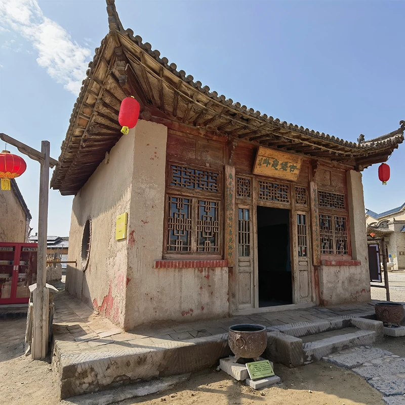 Old fortress film set at Zhenbeibu Western Film Studio in Yinchuan