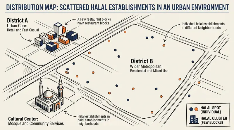 Halal food planning map for Muslim travelers in Changsha