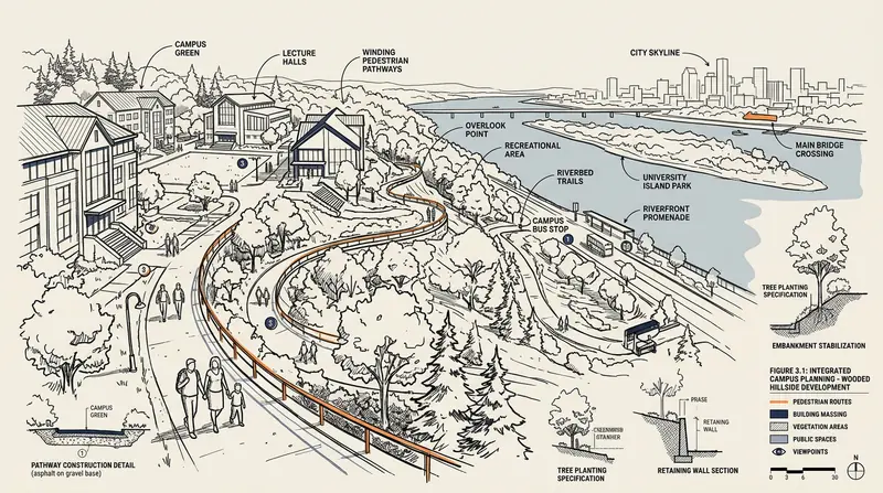 Illustrated route guide to Yuelu Mountain in Changsha